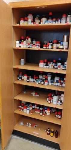 Our Lower Chemical Supplies Cabinet